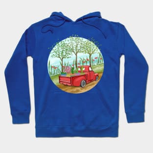 Vintage Plant Truck Hoodie